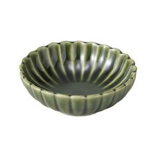 Oribe Green Kikuwari Bowl 4.5"