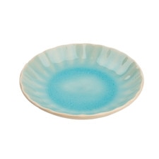 Blue Kikuwari Plate 5.5"
