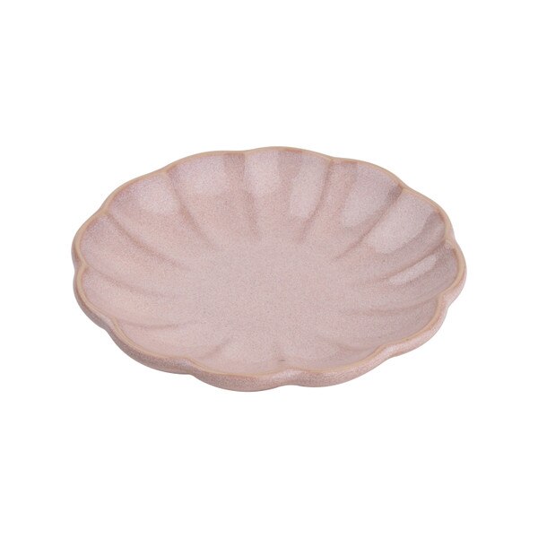 Image of Pink Unofu Kikuwari Plate 4"