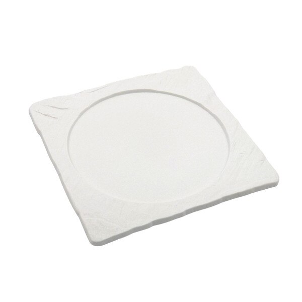 Image of White Square Plate 9.75"