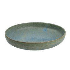 Pale Green Rim Plate 8"