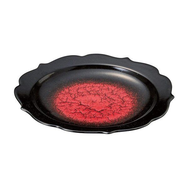 Image of Ryoka Black Red Plate 9.5"