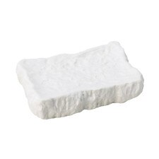 White Matte Rock Rectangular Plate 7"