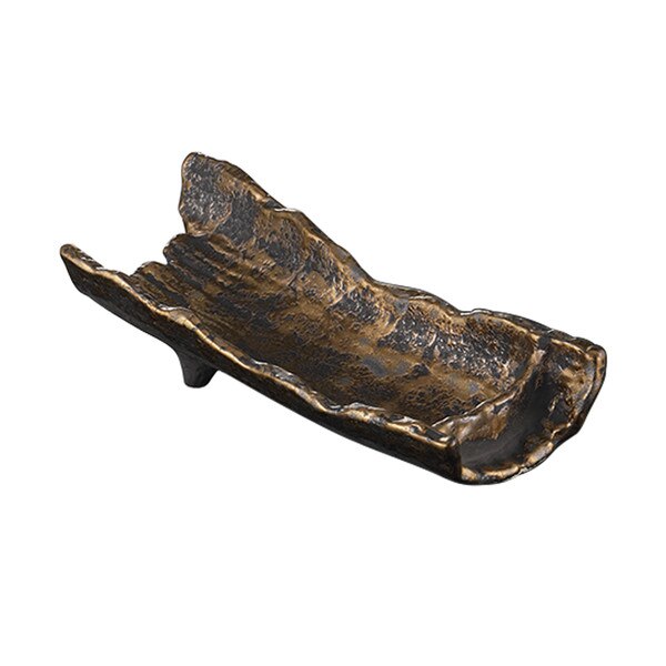 Image of Gold Tataki Abstract Plate 12.5" 1