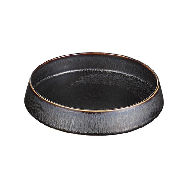 Image of Black Rim Small Bowl 6.25"