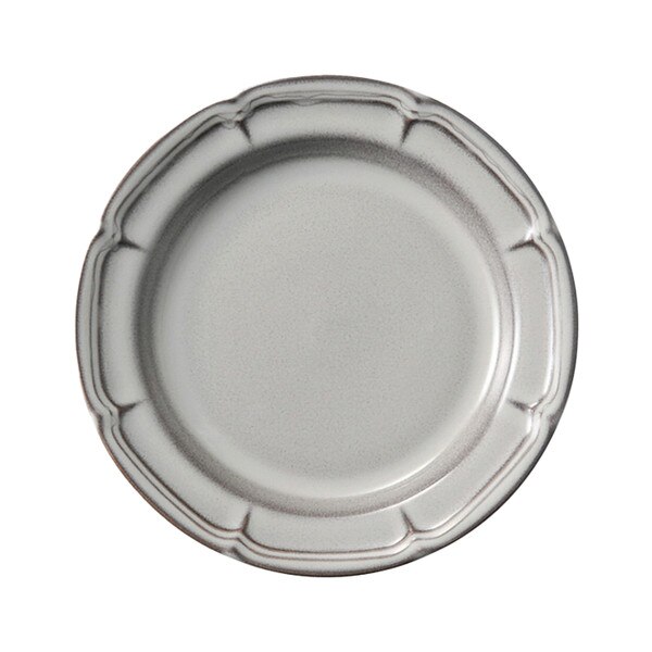 Image of Storm Gray Rim Plate 7.75"