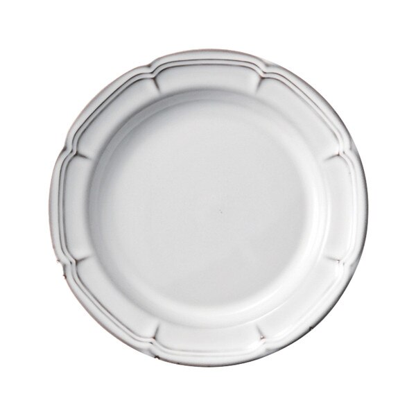 Image of Smoke White Rim Plate 7.75"