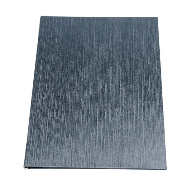 Image of Line Textured Black Menu Book 1