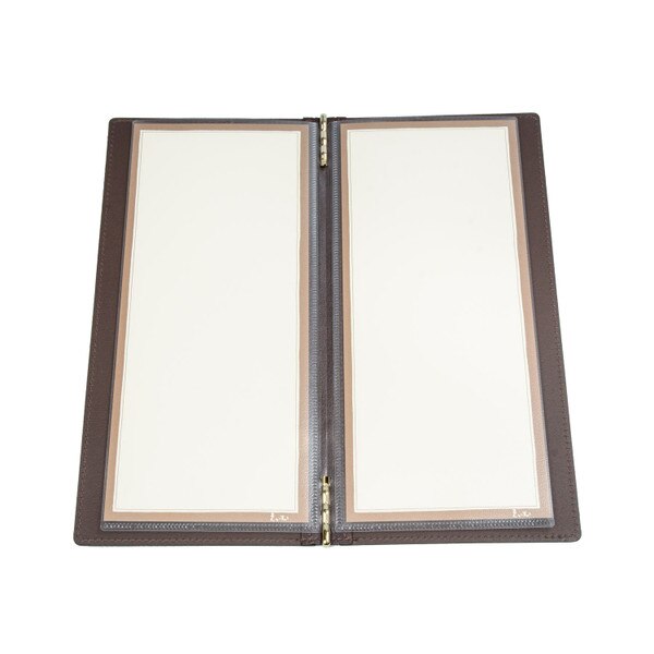 Image of Soft Matte Brown Skinny Menu Book 2