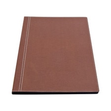 Brown Leather Menu Cover