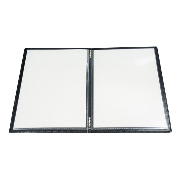 Image of Crocodile Patterned Black Leather Menu Book 2