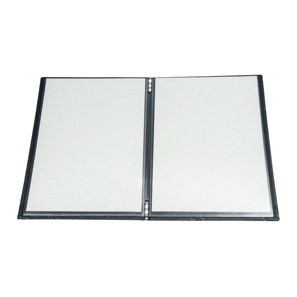 Image of Water Textured Black Menu Book 2