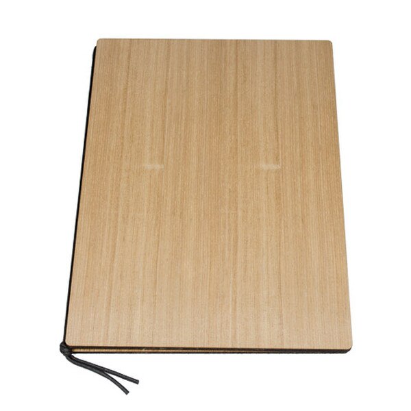 Image of Nara Wood Grain Brown Menu Book 1