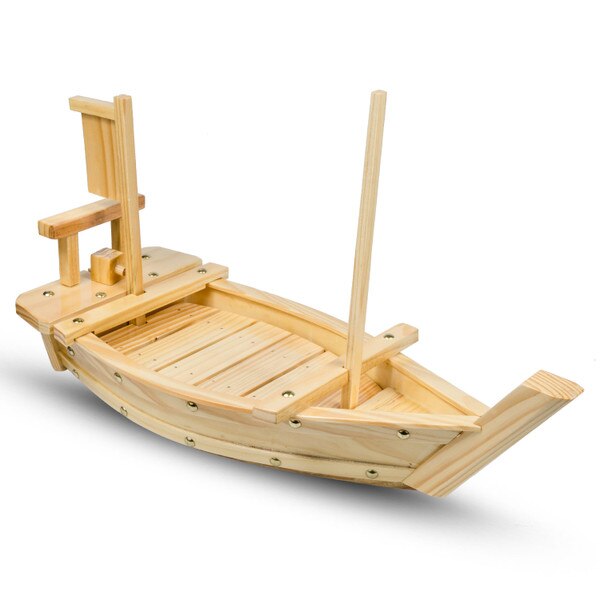 Image of Wooden Sushi Boat 24" 1