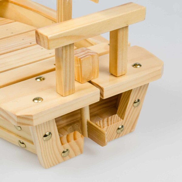 Image of Wooden Sushi Boat 29" 2