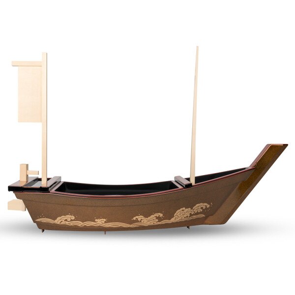 Image of Plastic Nashiji Nami Sushi Boat 2