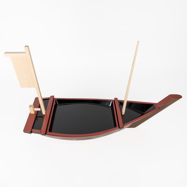 Image of Plastic Nashiji Nami Sushi Boat 3
