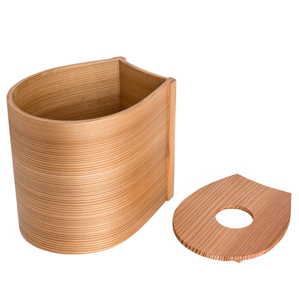 Image of Cedar Wood Bottle Cooler 7" 1