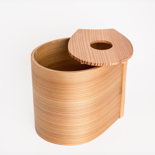Image of Cedar Wood Bottle Cooler 7" 6