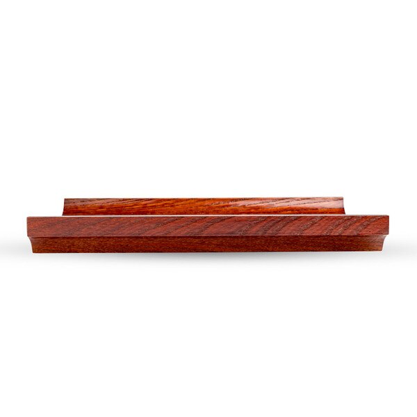 Image of Keyaki Wide Red Wooden Towel Tray 2