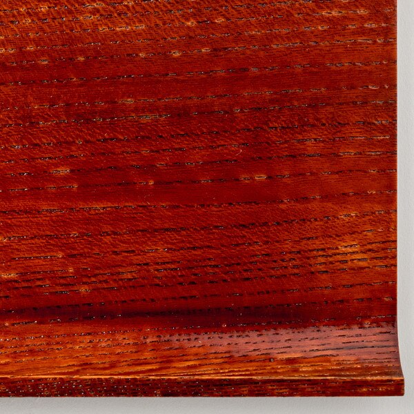Image of Keyaki Wide Red Wooden Towel Tray 4