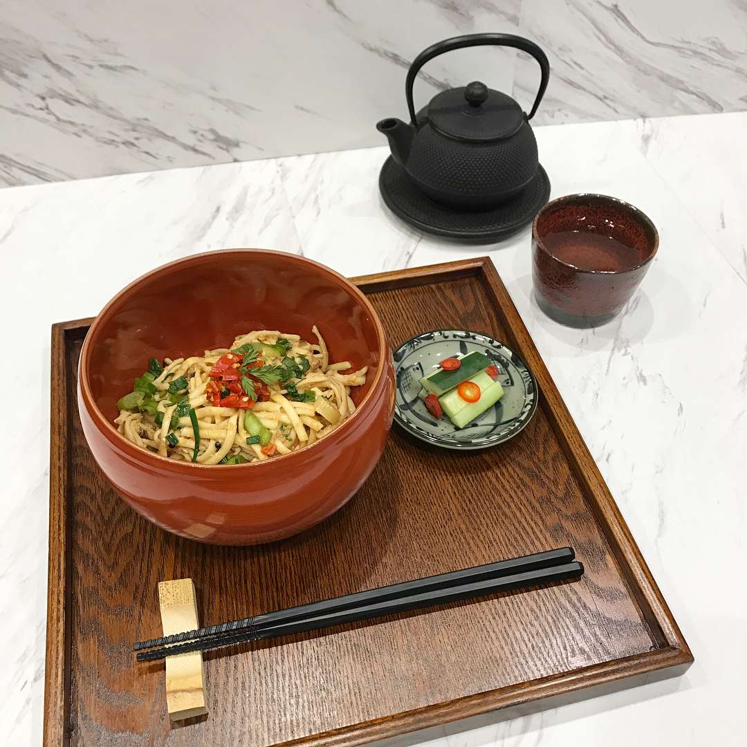 Urushi Lacquered Wooden Square Tray | Korin