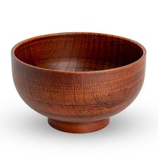Resin Wood Grain Soup Bowl 4.5"