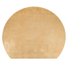 Washi Gold Leaf Half Moon Tray 14.5"