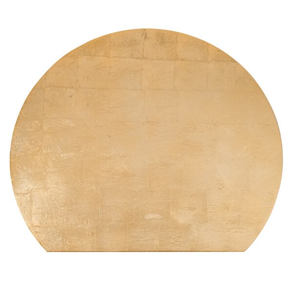 Image of Washi Gold Leaf Half Moon Tray 14.5" 1