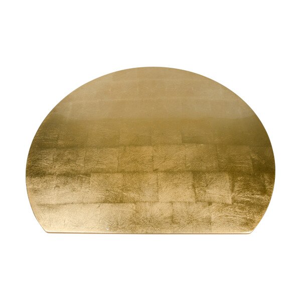 Image of Washi Gold Leaf Half Moon Tray 14.5" 2