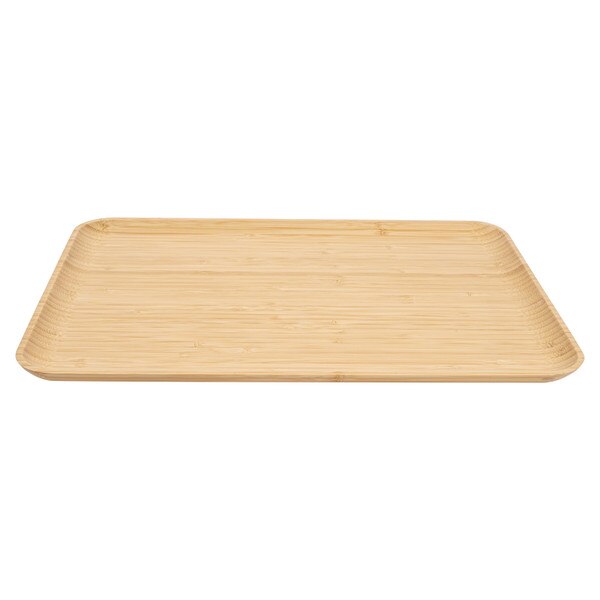 Image of Natural Wood Rectangular Tray 15.5"