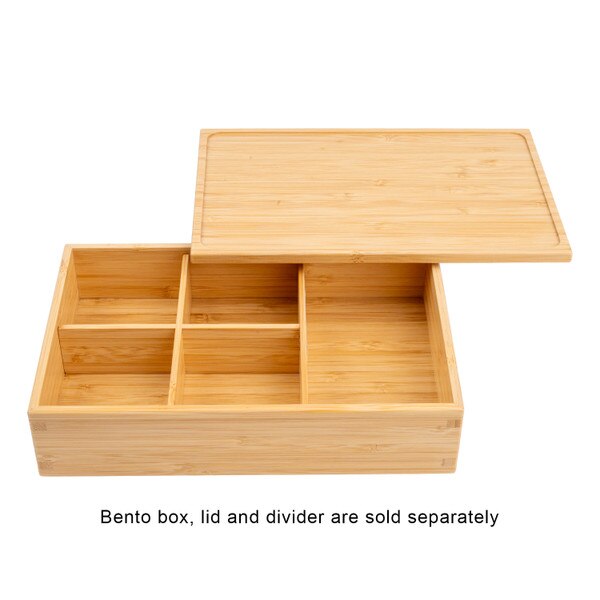 Image of Lid for Natural Wooden Bento Box 9" 3