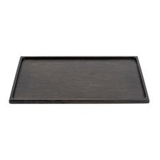 Dark Wood Rectangular Lid 9"