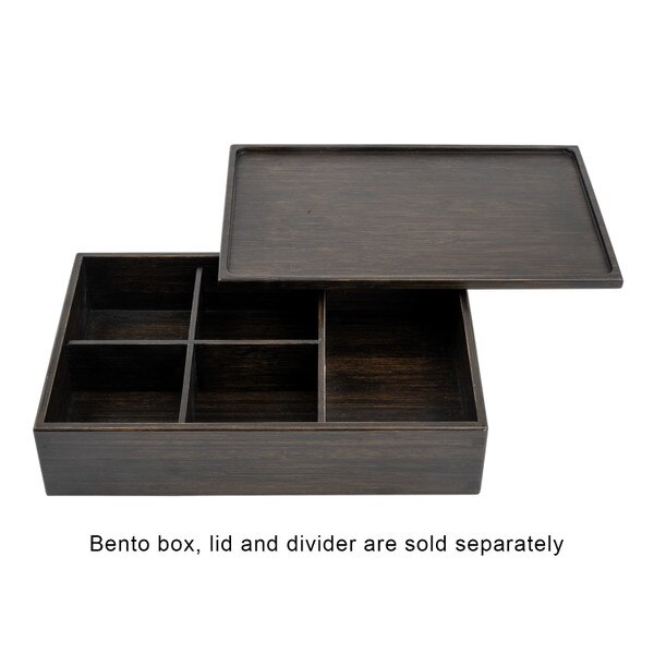 Image of Dark Wood Rectangular Lid 9" 2