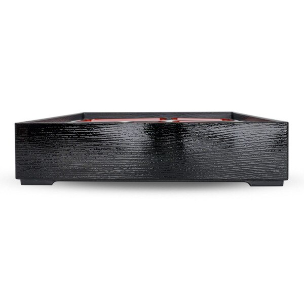 Image of Black and Red Square Bento Box 9.5" 2
