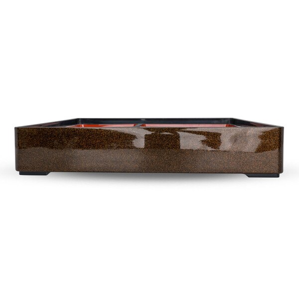 Image of Gold and Red Bento Box 11.75" 2