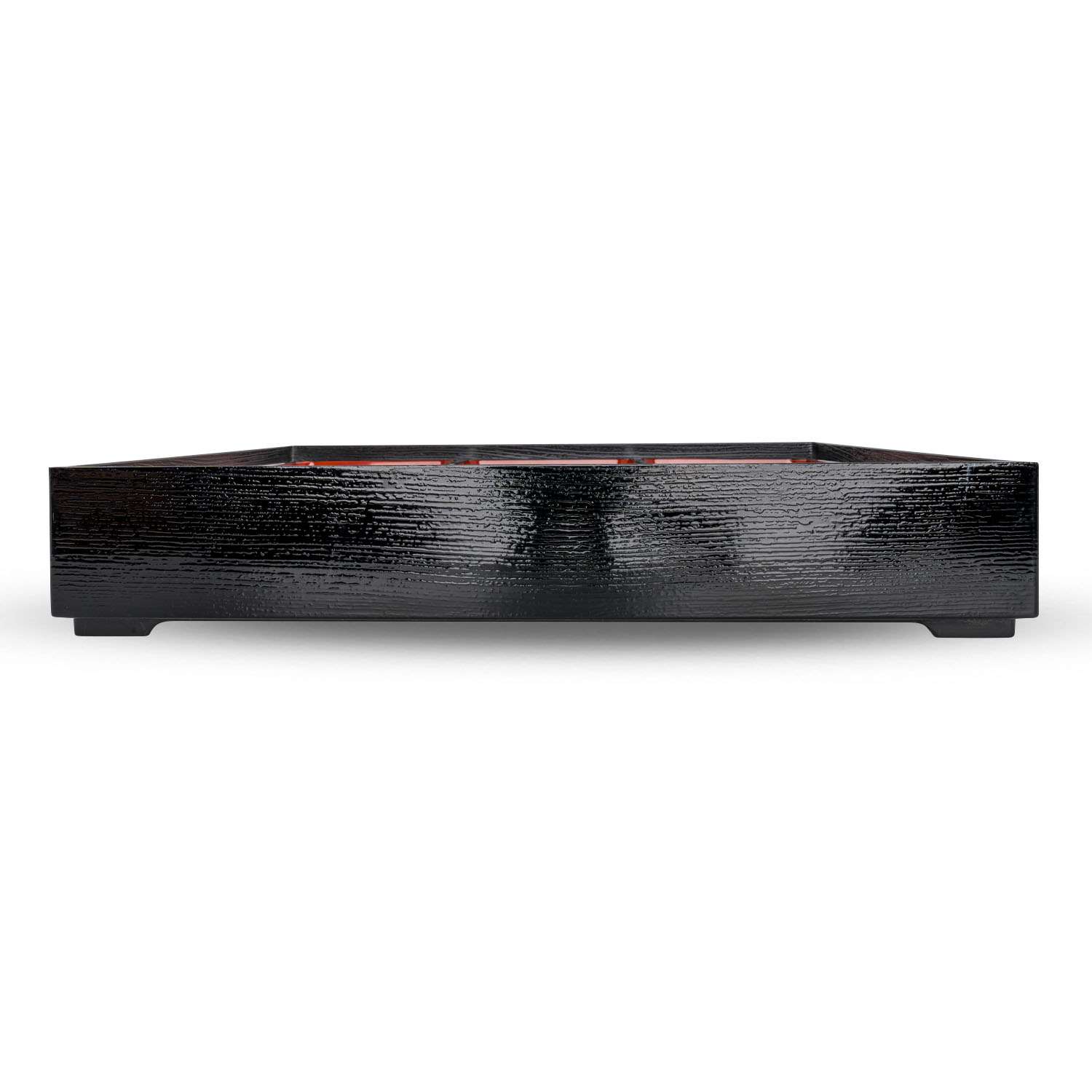 Black and Red Bento Box 13.75