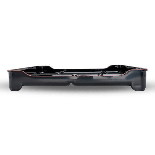 Image of Bento Tray Black 14" (5 Compartment w/ Sauce Well, Stackable) 2