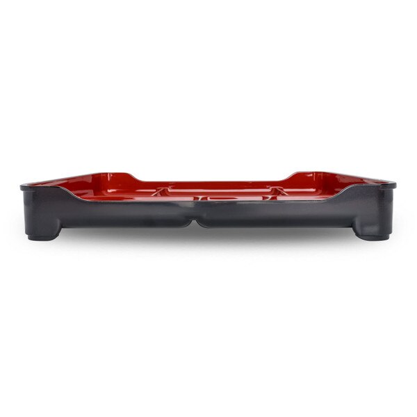 Image of Bento Tray Red 14" (5 Compartment w/ Sauce Well, Stackable) 2