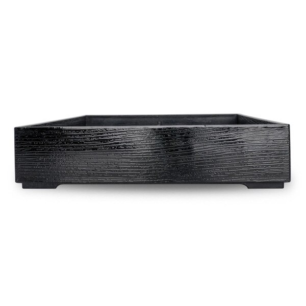 Image of Black Bento Box with Cover and Divider 9.75" 2