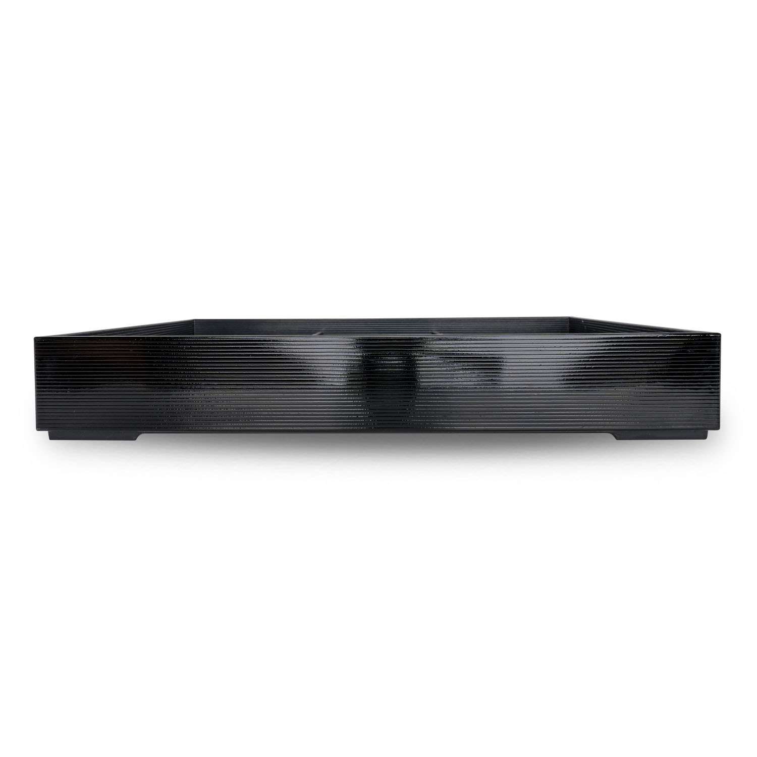 Black Bento Box with Cover and Divider 14.25