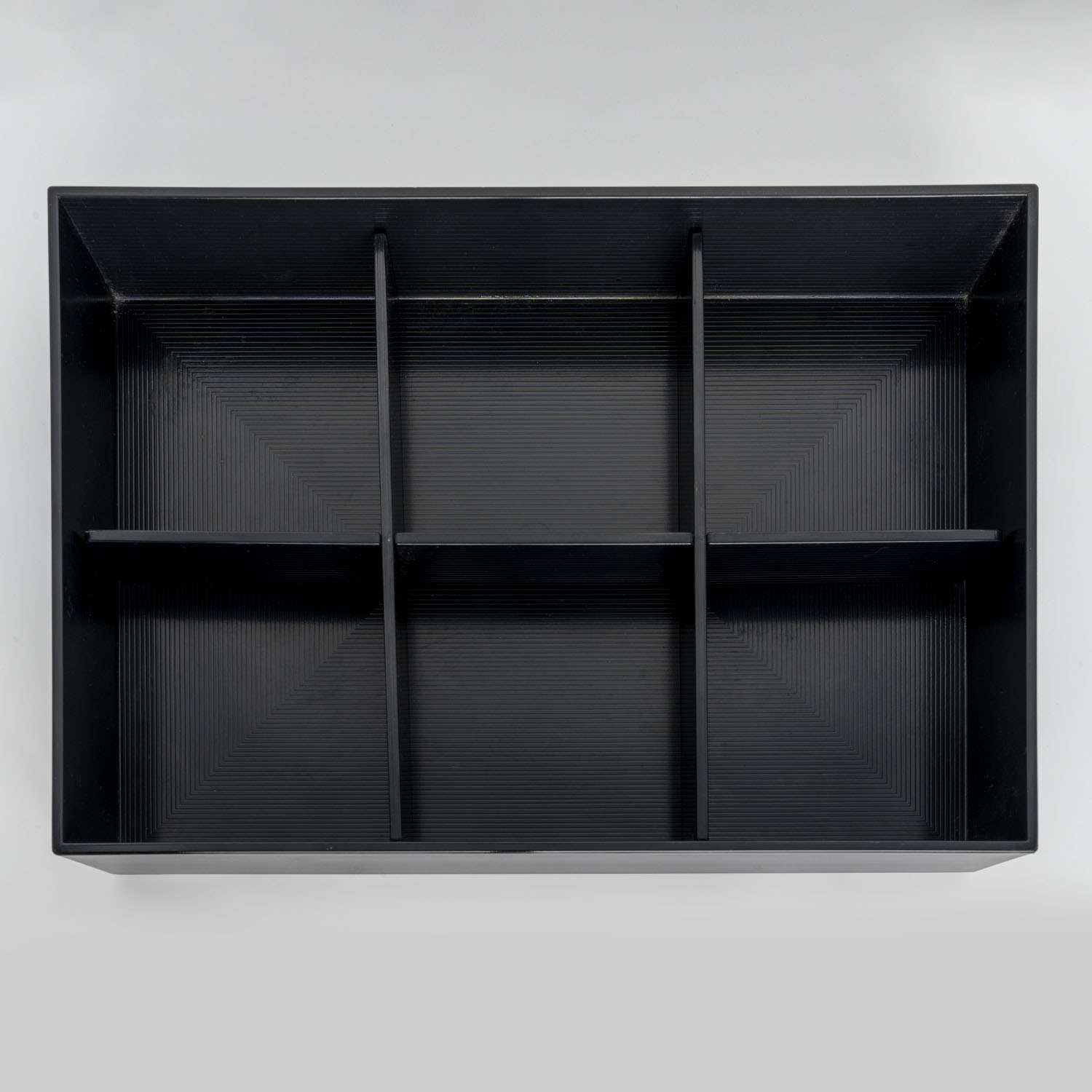 Black Bento Box with Cover and Divider 14.25