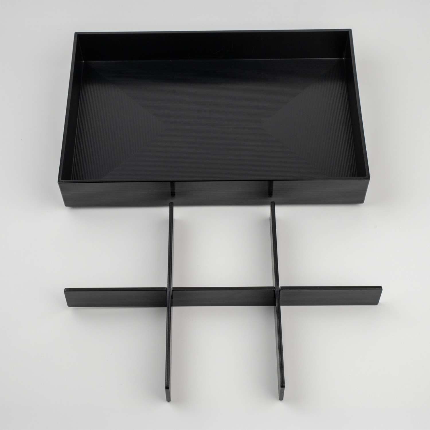 Black Bento Box with Cover and Divider 14.25