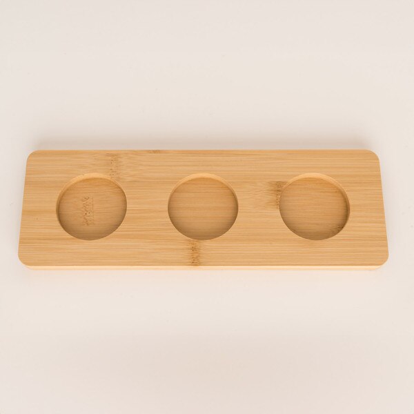 Image of Natural Bamboo 3 Slotted Flight Tray 3