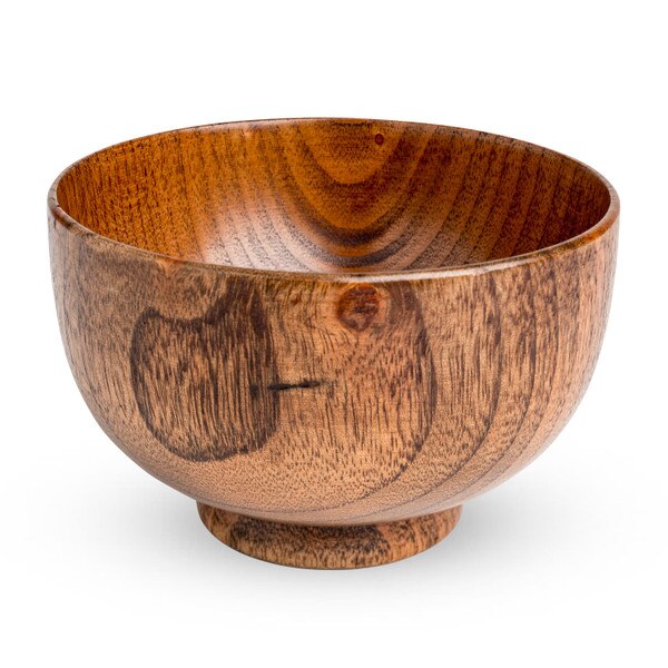 Image of Wooden Soup Bowl 4.25" 1