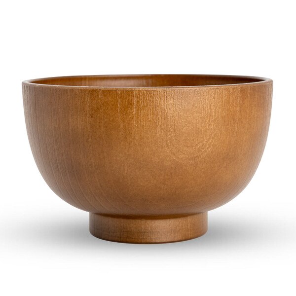 Image of Resin Wood Grain Soup Bowl 4.75" 2