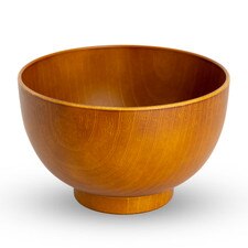 Resin Wood Grain Soup Bowl 4.25"
