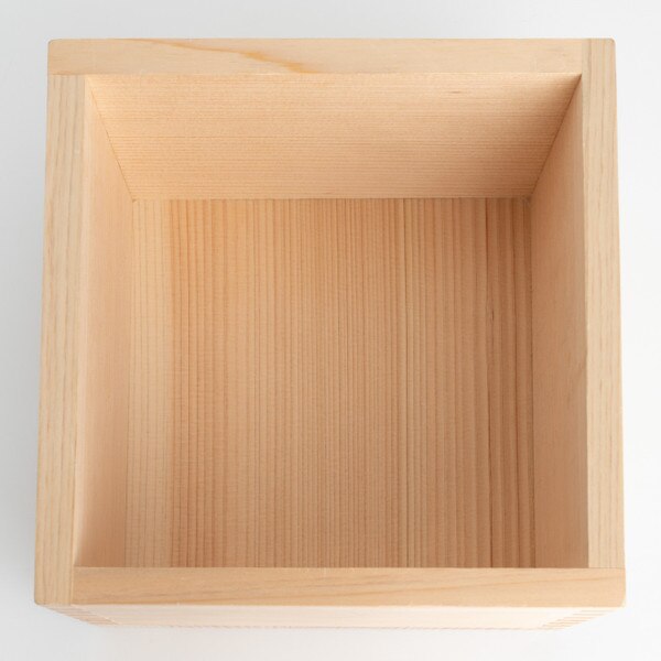 Image of Hinoki Wooden Sake Box 6.75" 3