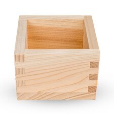 Hinoki Wooden Sake Box 2.5"