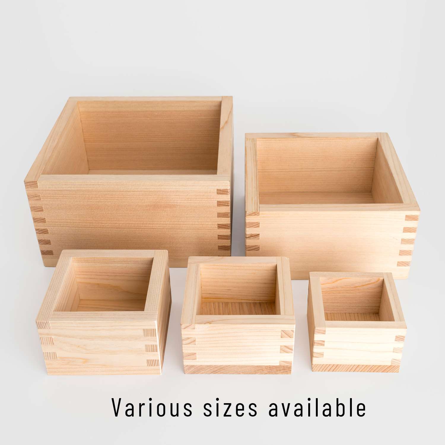 Hinoki Wooden Sake Box 2.5